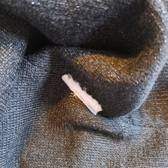 Mayoral girls size 12 black with silver filament hooded sweater, EUC - Picture 7 of 7